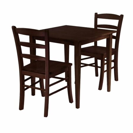 WINSOME Groveland 3pc Square Dining Table with 2 Chairs 94332
